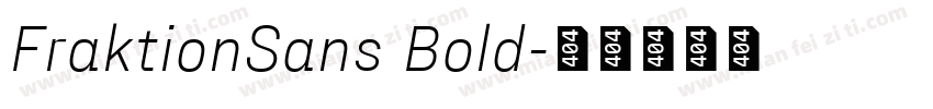 FraktionSans Bold字体转换